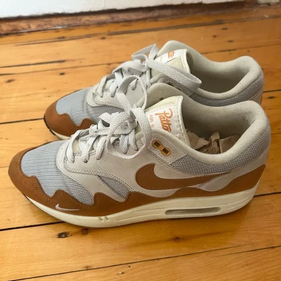 Nike Air Max 1 “PATTA” Burnt Orange Rust Sneakers - Picture 3 of 7
